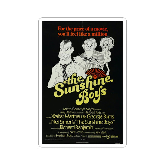 The Sunshine Boys 1975 Movie Poster STICKER Vinyl Die-Cut Decal-6 Inch-The Sticker Space