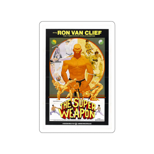 THE SUPER WEAPON 1976 Movie Poster STICKER Vinyl Die-Cut Decal-White-The Sticker Space