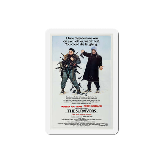 The Survivors 1983 Movie Poster Die-Cut Magnet-2" x 2"-The Sticker Space
