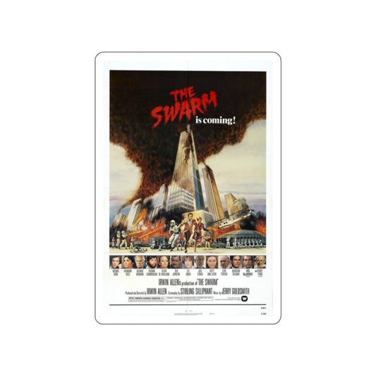 THE SWARM 1978 Movie Poster STICKER Vinyl Die-Cut Decal-White-The Sticker Space