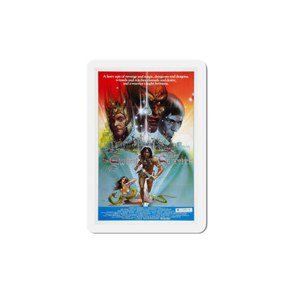 The Sword and the Sorcerer 1982 Movie Poster Die-Cut Magnet-5" x 5"-The Sticker Space