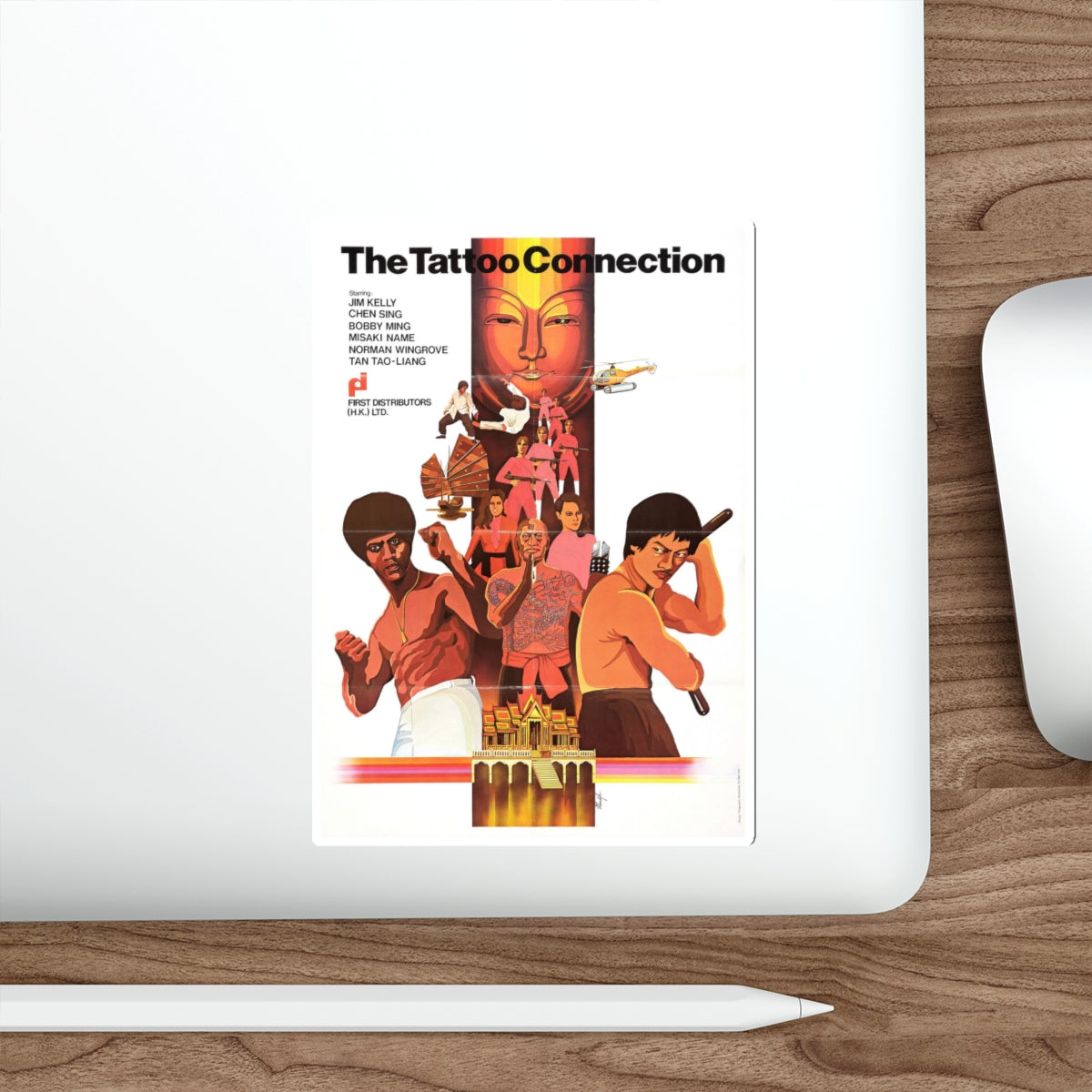 THE TATTOO CONNECTION 1978 Movie Poster STICKER Vinyl Die-Cut Decal-The Sticker Space