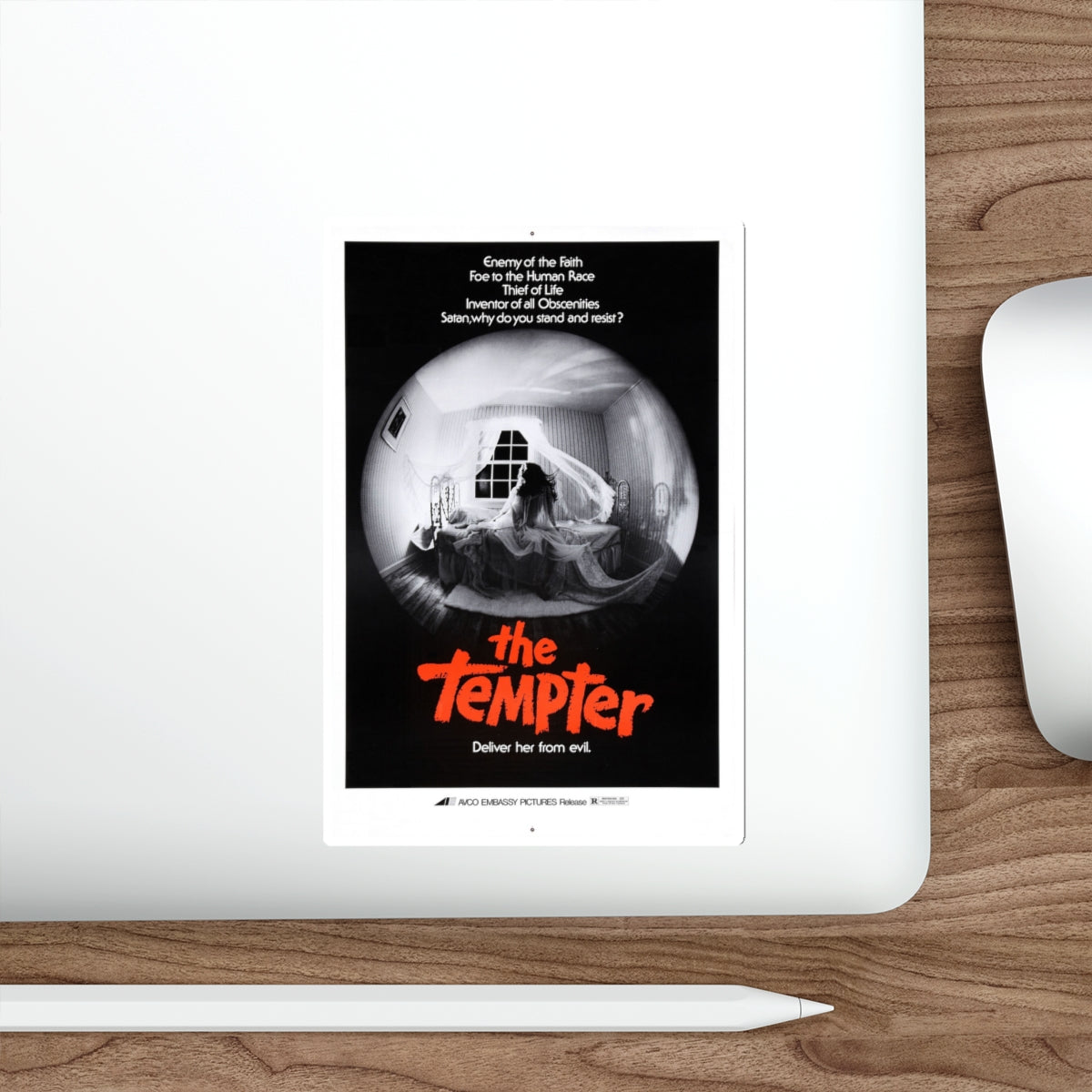 THE TEMPTER (THE ANTICHRIST) 1974 Movie Poster STICKER Vinyl Die-Cut Decal-The Sticker Space