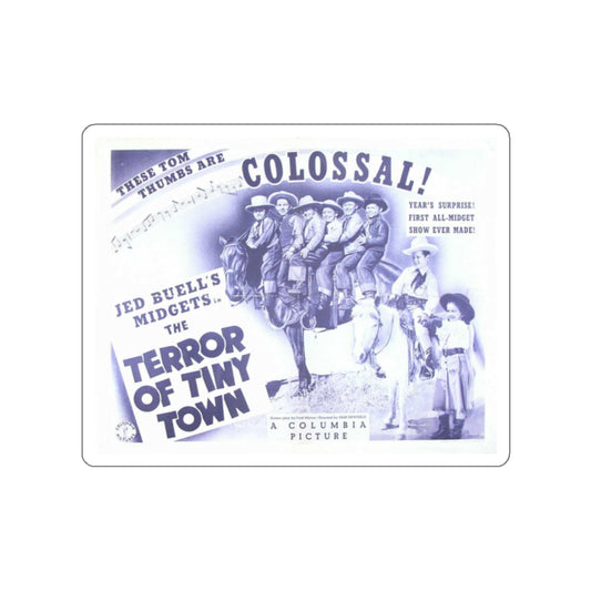 THE TERROR OF TINYTOWN 1938 Movie Poster STICKER Vinyl Die-Cut Decal-White-The Sticker Space