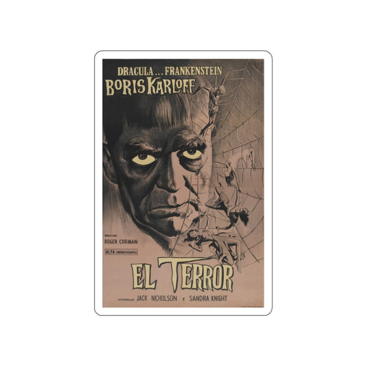 THE TERROR (SPANISH) 1963 Movie Poster STICKER Vinyl Die-Cut Decal-White-The Sticker Space