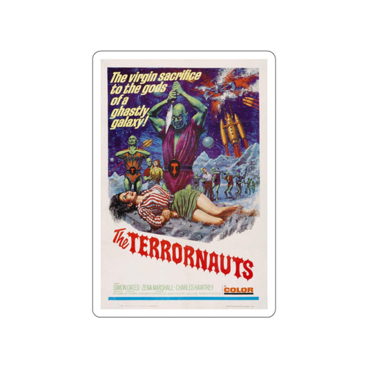 THE TERRORNAUTS 1967 Movie Poster STICKER Vinyl Die-Cut Decal-White-The Sticker Space