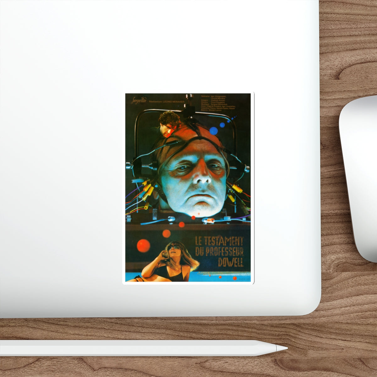THE TESTAMENT OF PROFESSOR DOWELL 1984 Movie Poster STICKER Vinyl Die-Cut Decal-The Sticker Space