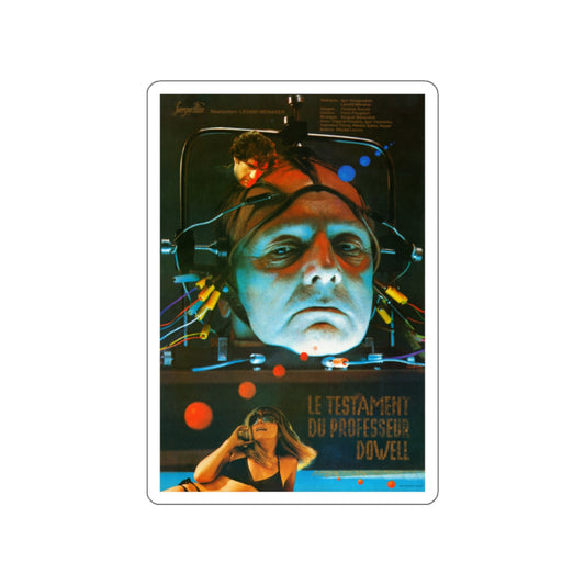 THE TESTAMENT OF PROFESSOR DOWELL 1984 Movie Poster STICKER Vinyl Die-Cut Decal-White-The Sticker Space