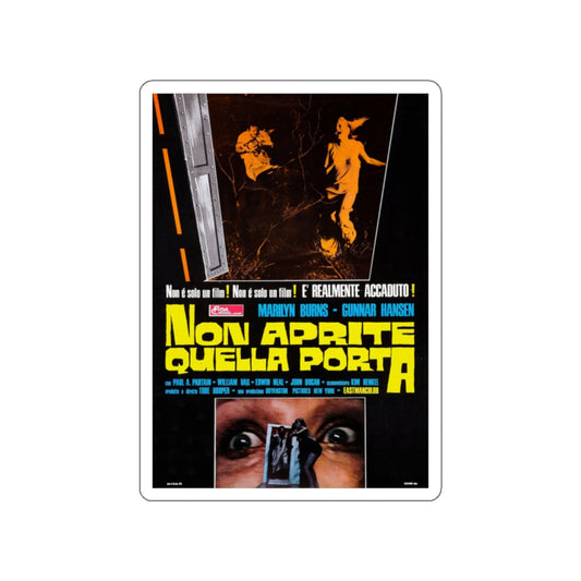 THE TEXAS CHAIN SAW MASSACRE (ITALIAN) 2 1974 Movie Poster STICKER Vinyl Die-Cut Decal-White-The Sticker Space