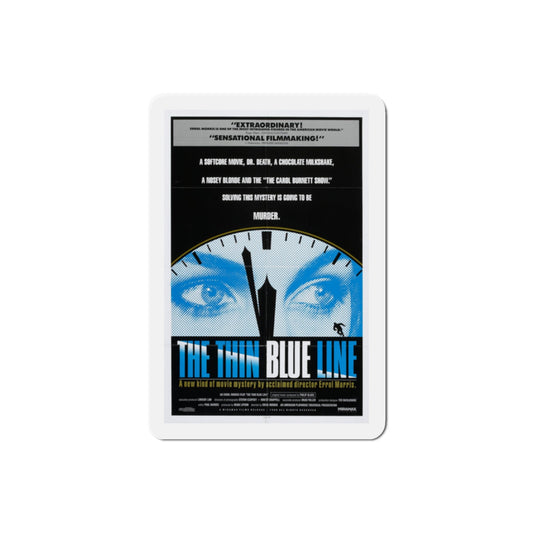 The Thin Blue Line 1988 Movie Poster Die-Cut Magnet-2" x 2"-The Sticker Space