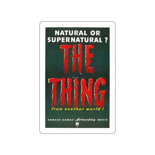 THE THING (FROM ANOTHER WORLD) 1951 Movie Poster STICKER Vinyl Die-Cut Decal-White-The Sticker Space