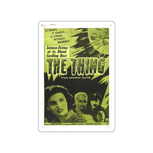 THE THING (FROM ANOTHER WORLD) 4 1951 Movie Poster STICKER Vinyl Die-Cut Decal-White-The Sticker Space