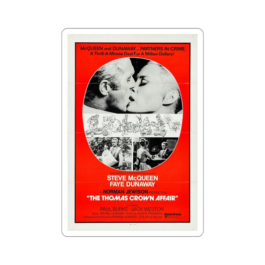 The Thomas Crown Affair 1968 Movie Poster STICKER Vinyl Die-Cut Decal-6 Inch-The Sticker Space
