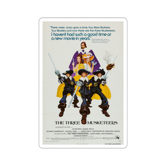 The Three Musketeers 1974 Movie Poster STICKER Vinyl Die-Cut Decal-6 Inch-The Sticker Space