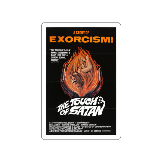 THE TOUCH OF SATAN 1971 Movie Poster STICKER Vinyl Die-Cut Decal-White-The Sticker Space