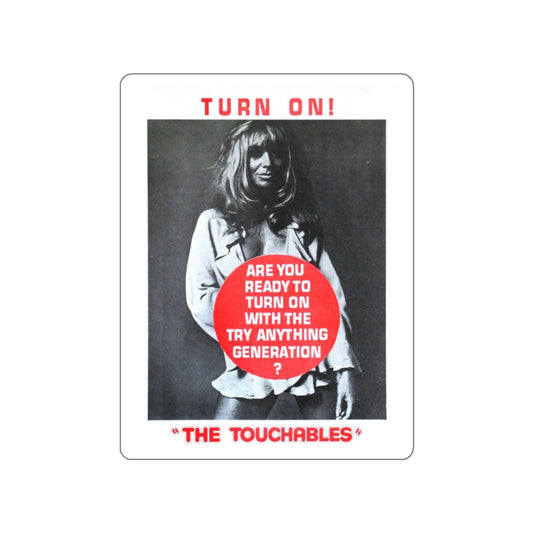 THE TOUCHABLES 1968 Movie Poster STICKER Vinyl Die-Cut Decal-White-The Sticker Space