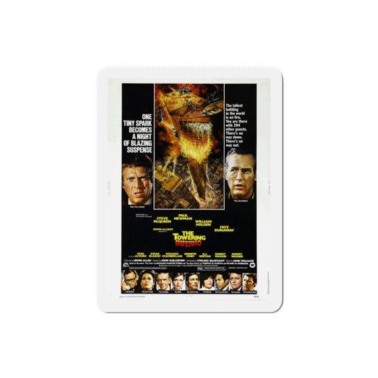 The Towering Inferno 1974 Movie Poster Die-Cut Magnet-2" x 2"-The Sticker Space
