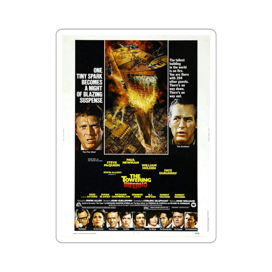 The Towering Inferno 1974 Movie Poster STICKER Vinyl Die-Cut Decal-6 Inch-The Sticker Space