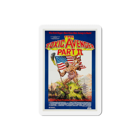 The Toxic Avenger Part II 1989 Movie Poster Die-Cut Magnet-2" x 2"-The Sticker Space
