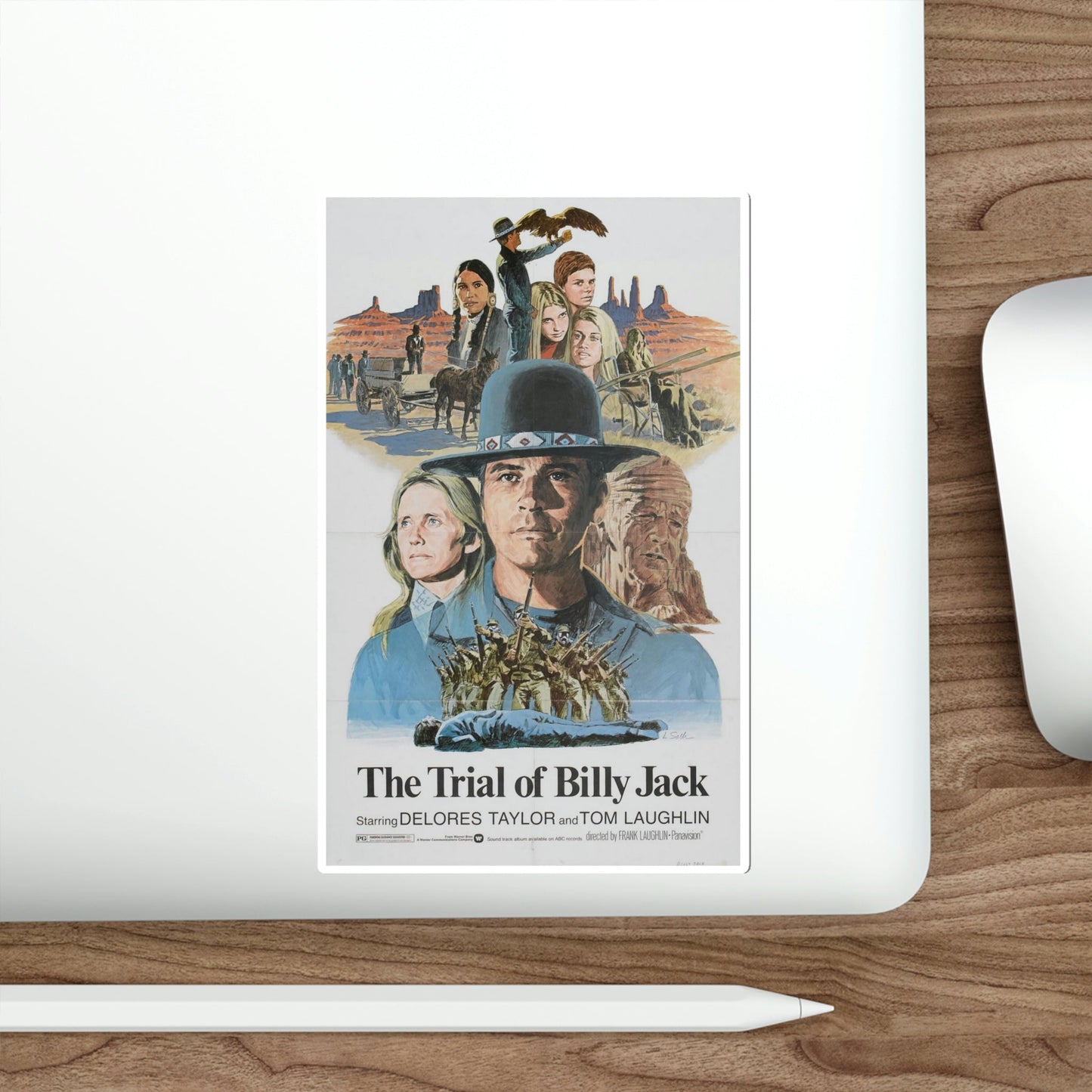 The Trial of Billy Jack 1974 Movie Poster STICKER Vinyl Die-Cut Decal-The Sticker Space