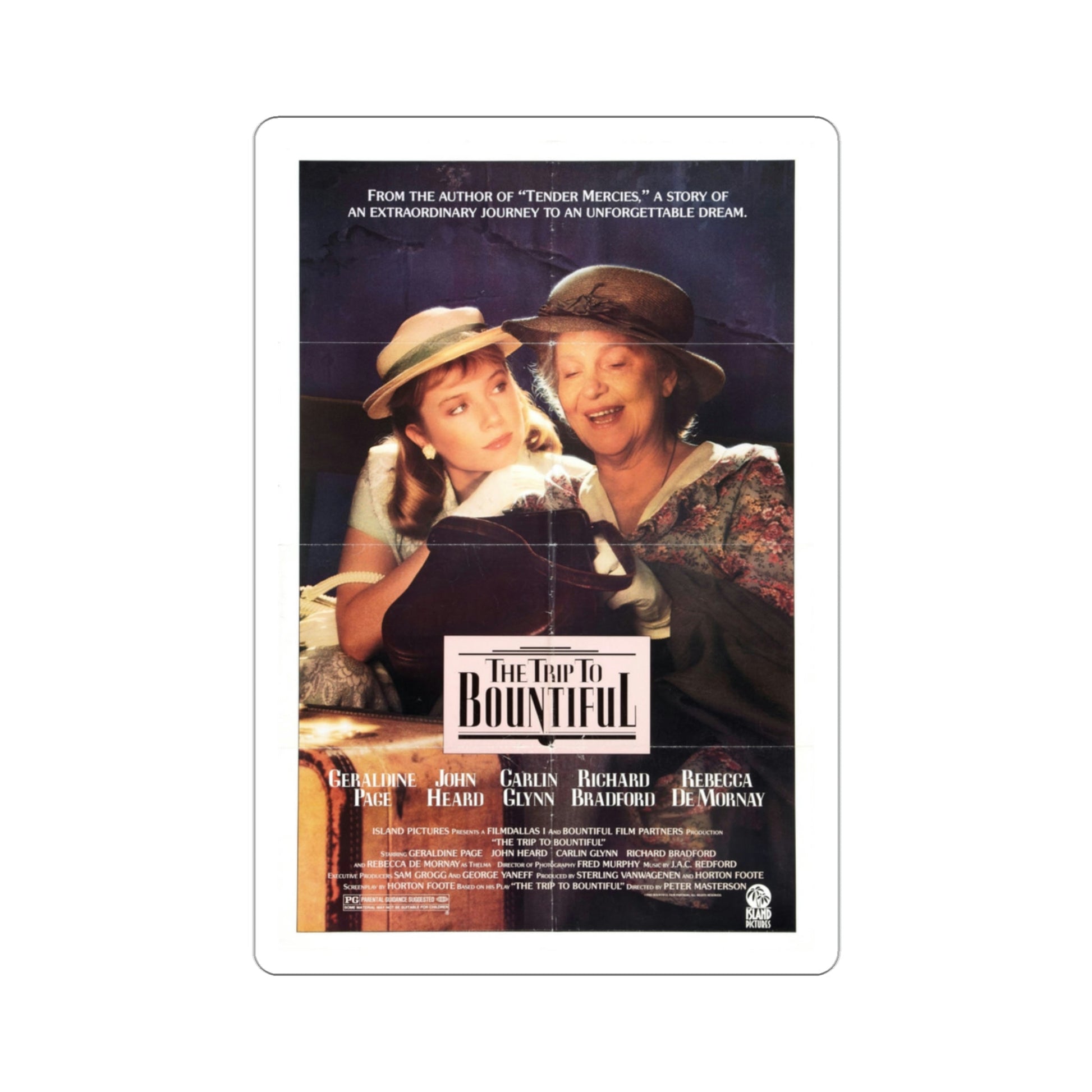 The Trip To Bountiful 1985 Movie Poster STICKER Vinyl Die-Cut Decal-3 Inch-The Sticker Space