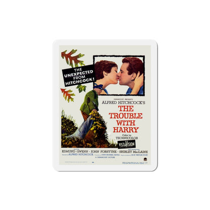 The Trouble with Harry 1955 Movie Poster Die-Cut Magnet-3 Inch-The Sticker Space