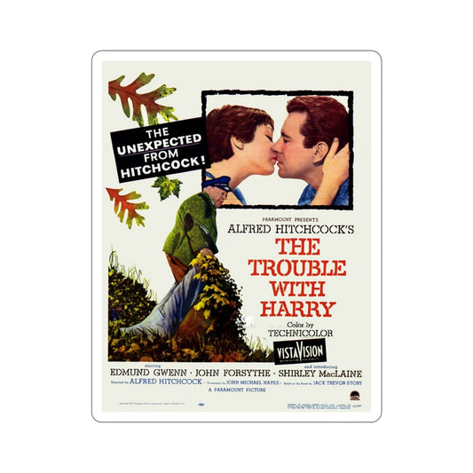 The Trouble with Harry 1955 Movie Poster STICKER Vinyl Die-Cut Decal-6 Inch-The Sticker Space