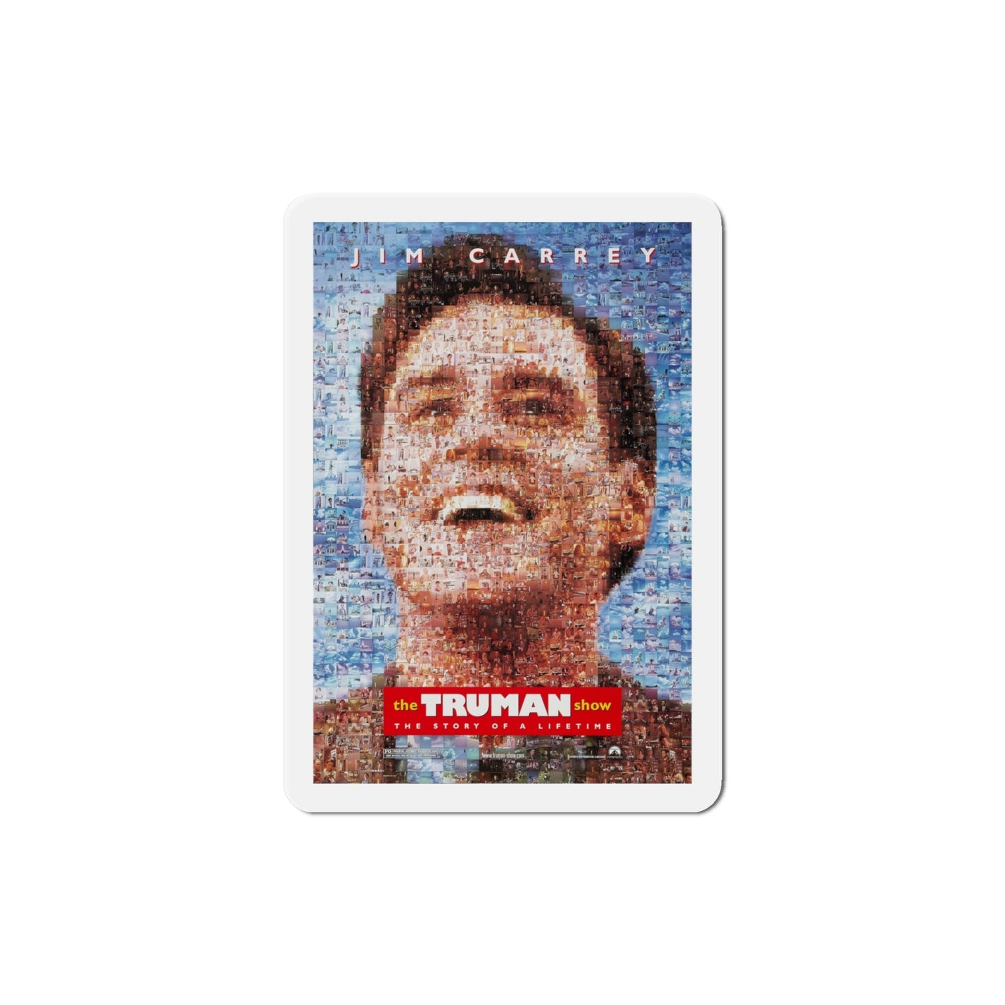 The Truman Show 1998 Movie Poster Die-Cut Magnet-4" x 4"-The Sticker Space
