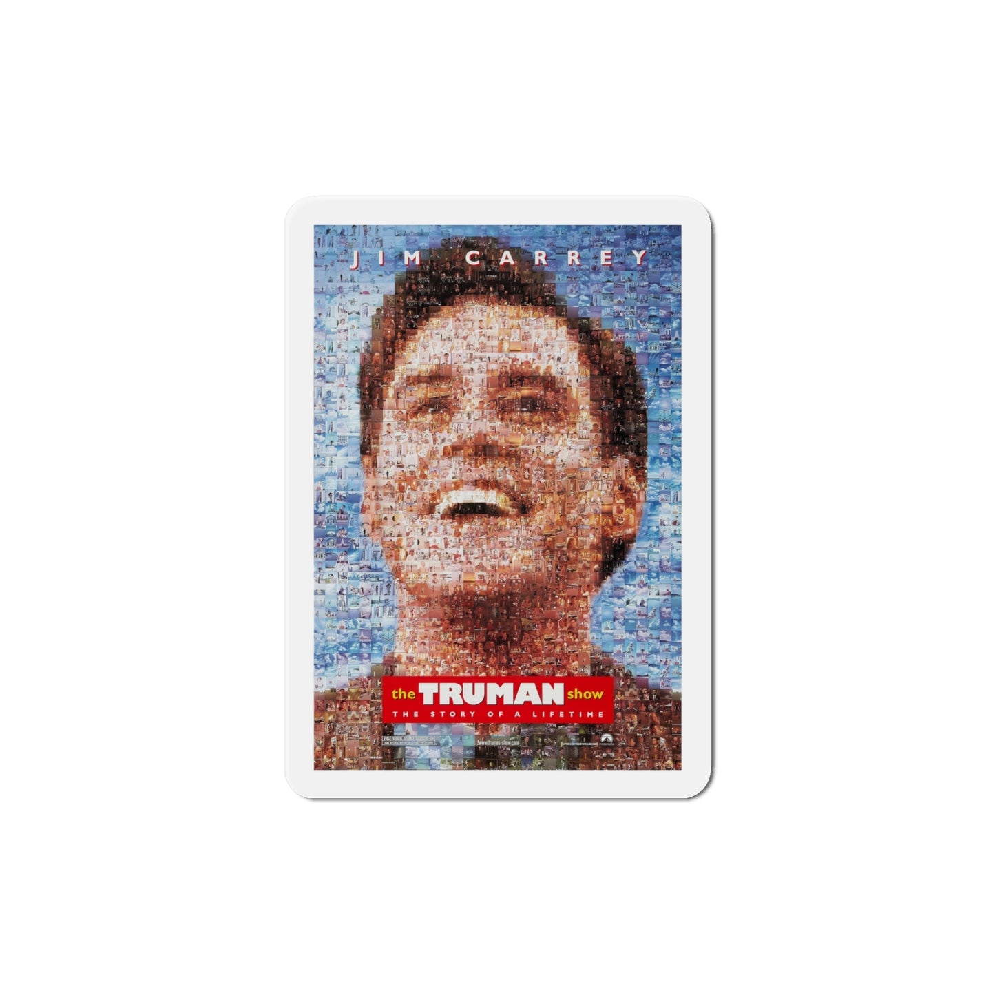 The Truman Show 1998 Movie Poster Die-Cut Magnet-5" x 5"-The Sticker Space