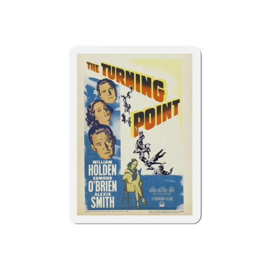The Turning Point 1952 Movie Poster Die-Cut Magnet-2 Inch-The Sticker Space