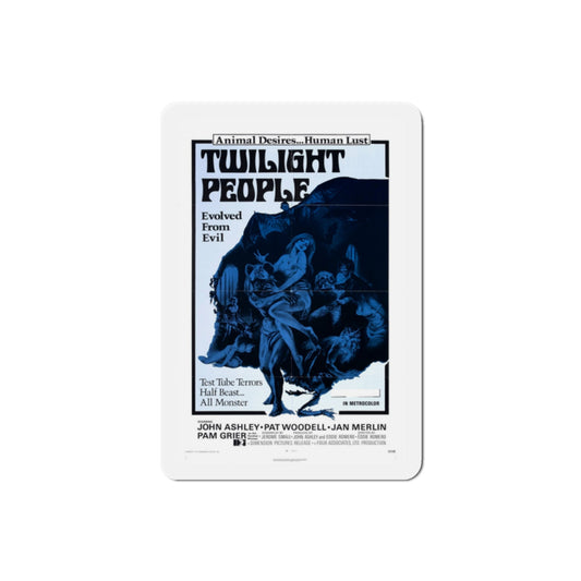 The Twilight People 1973 Movie Poster Die-Cut Magnet-2" x 2"-The Sticker Space
