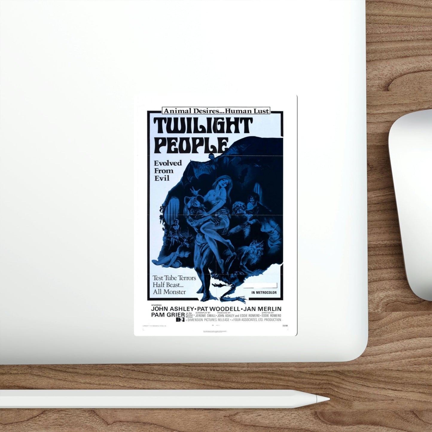 The Twilight People 1973 Movie Poster STICKER Vinyl Die-Cut Decal-The Sticker Space