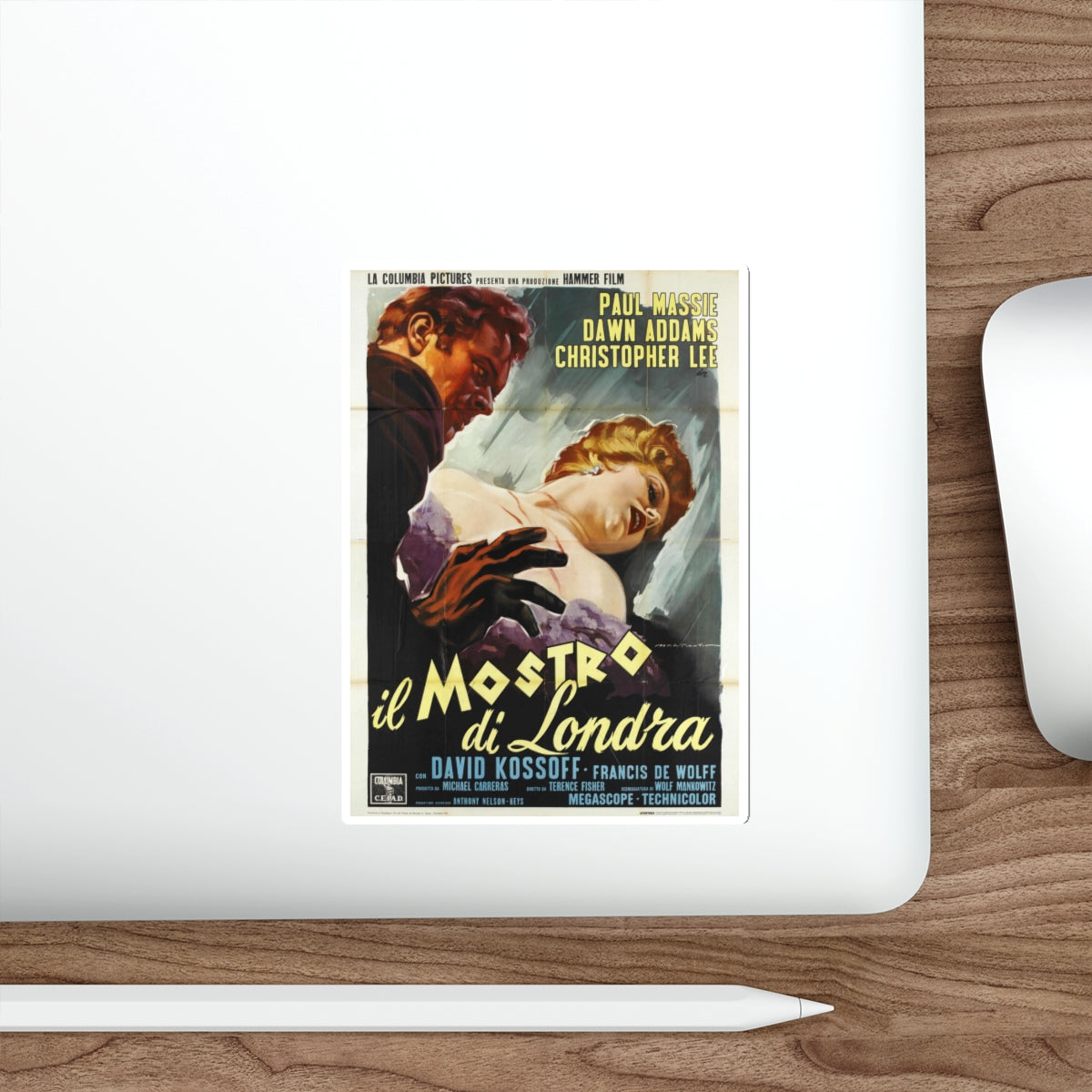 THE TWO FACES OF DR. JEKYLL 1960 Movie Poster STICKER Vinyl Die-Cut Decal-The Sticker Space
