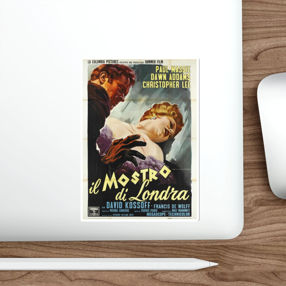 THE TWO FACES OF DR. JEKYLL 1960 Movie Poster STICKER Vinyl Die-Cut Decal-The Sticker Space