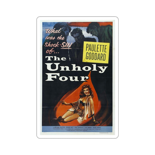 The Unholy Four 1954 Movie Poster STICKER Vinyl Die-Cut Decal-6 Inch-The Sticker Space