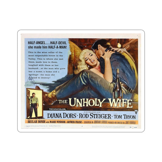 The Unholy Wife 1957 Movie Poster STICKER Vinyl Die-Cut Decal-6 Inch-The Sticker Space