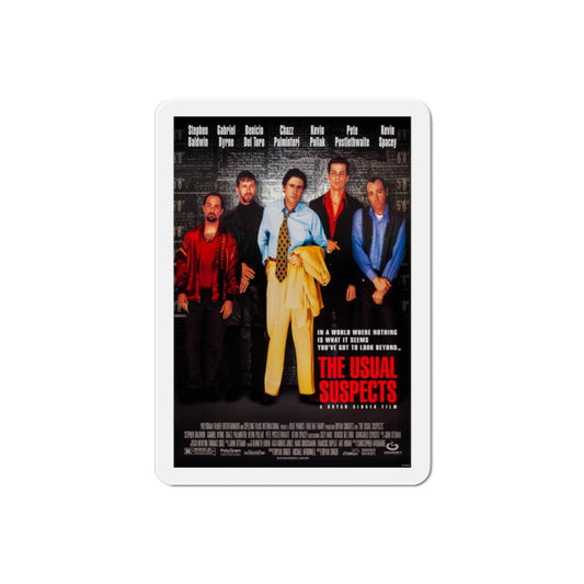 The Usual Suspects 1995 Movie Poster Die-Cut Magnet-2" x 2"-The Sticker Space
