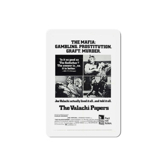 The Valachi Papers 1972 Movie Poster Die-Cut Magnet-2" x 2"-The Sticker Space