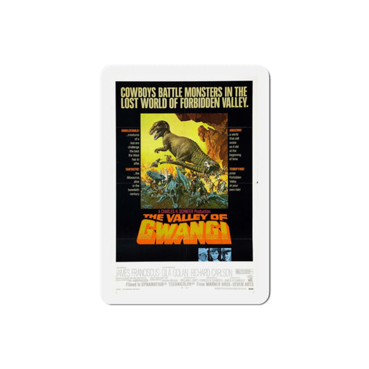 The Valley of Gwangi 1969 Movie Poster Die-Cut Magnet-2 Inch-The Sticker Space