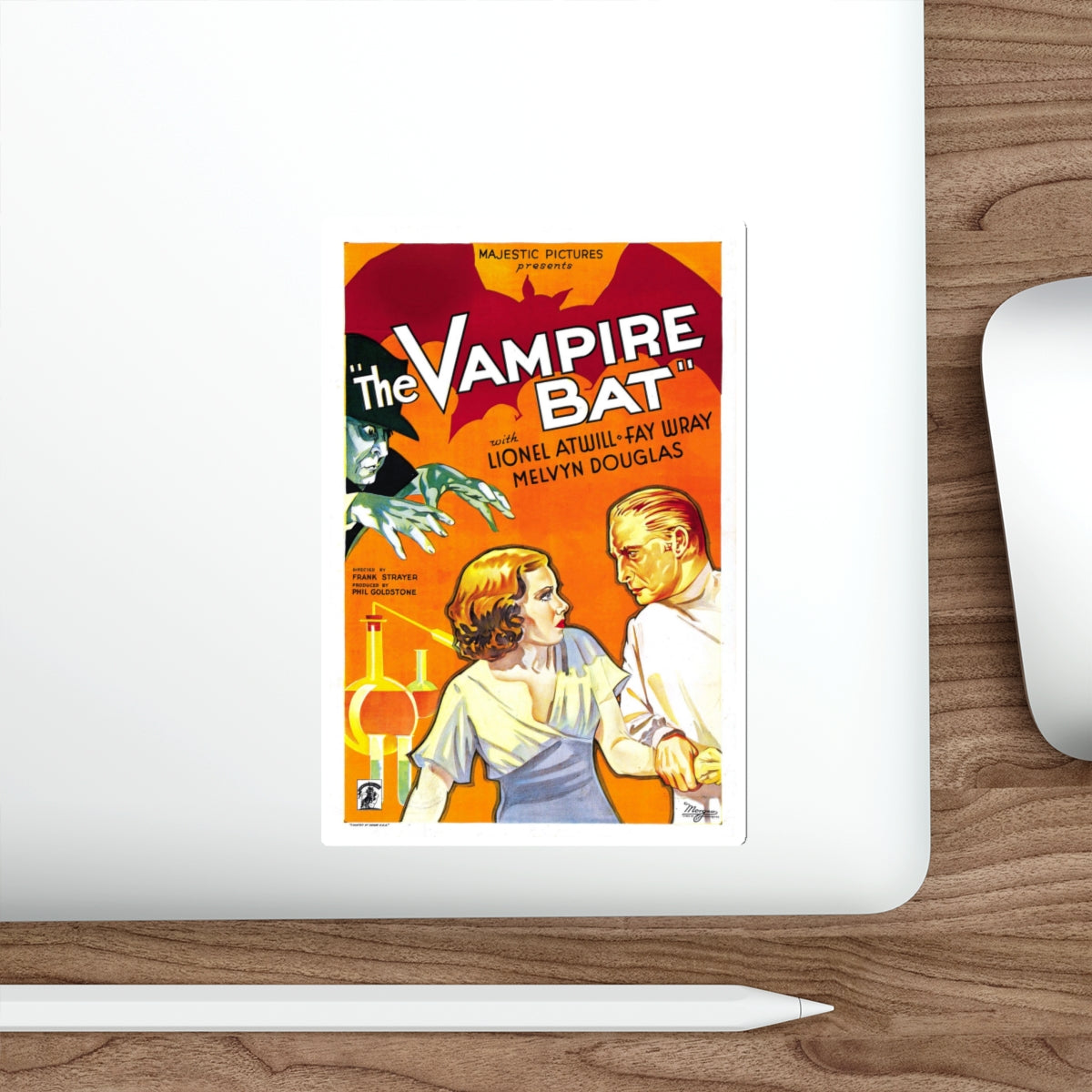 THE VAMPIRE BAT 1933 Movie Poster STICKER Vinyl Die-Cut Decal-The Sticker Space