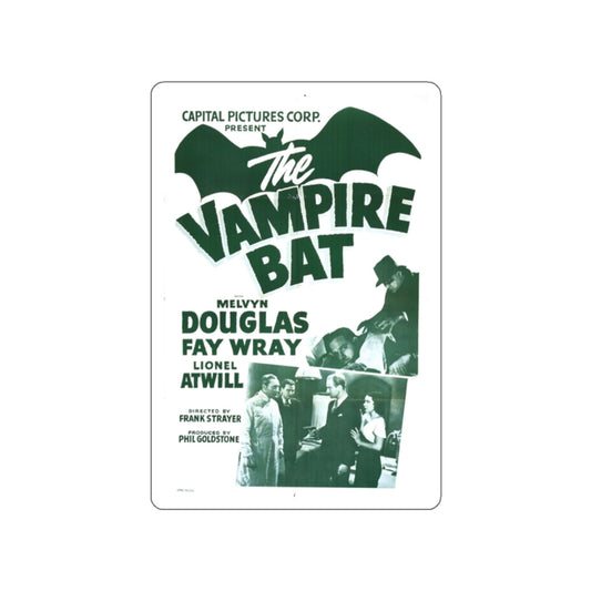 THE VAMPIRE BAT (2) 1933 Movie Poster STICKER Vinyl Die-Cut Decal-White-The Sticker Space