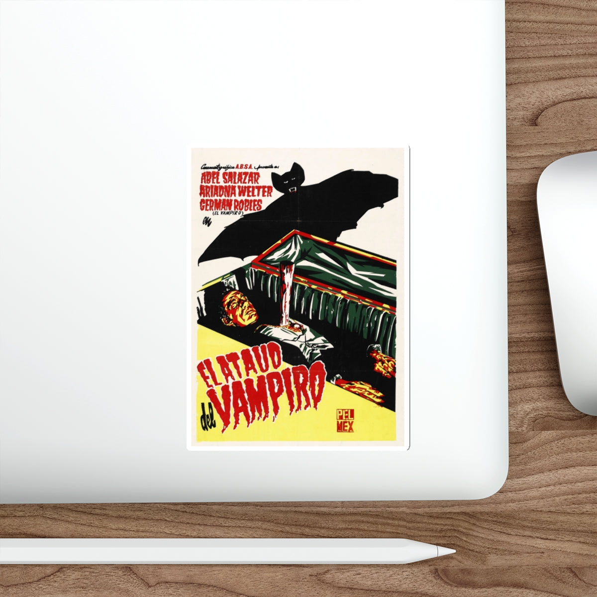 THE VAMPIRE'S COFFIN 1958 Movie Poster STICKER Vinyl Die-Cut Decal-The Sticker Space