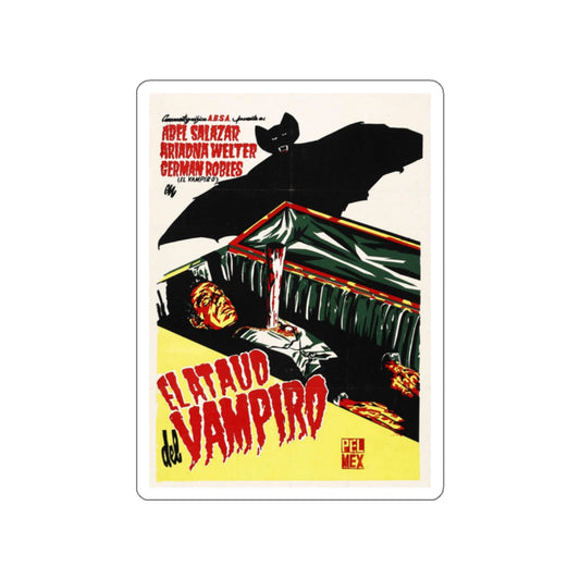 THE VAMPIRE'S COFFIN 1958 Movie Poster STICKER Vinyl Die-Cut Decal-White-The Sticker Space