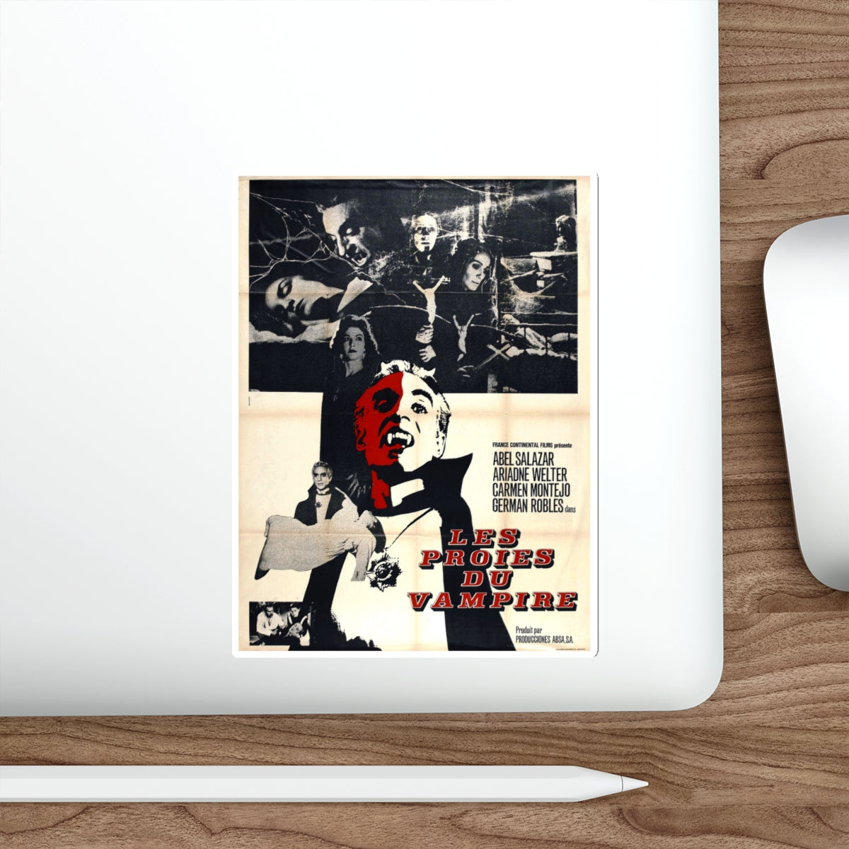 THE VAMPIRE'S COFFIN (2) 1958 Movie Poster STICKER Vinyl Die-Cut Decal-The Sticker Space