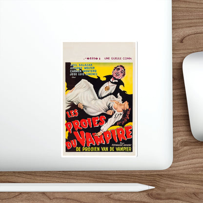 THE VAMPIRE'S COFFIN (BELGIAN) 1958 Movie Poster STICKER Vinyl Die-Cut Decal-The Sticker Space
