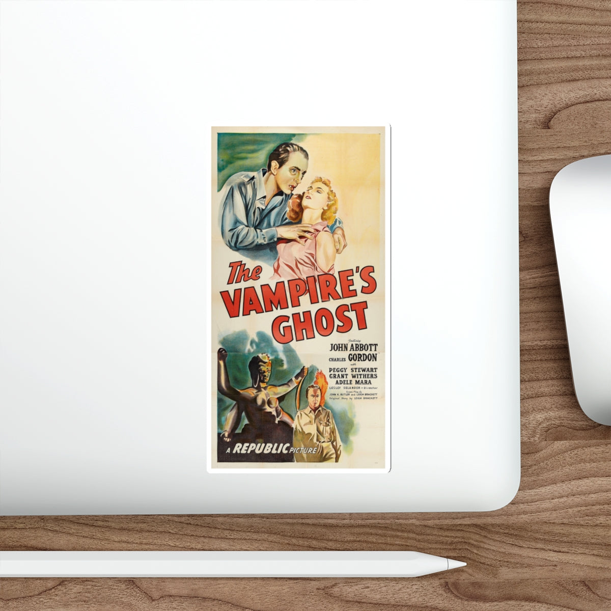 THE VAMPIRE'S GHOST 1945 Movie Poster STICKER Vinyl Die-Cut Decal-The Sticker Space