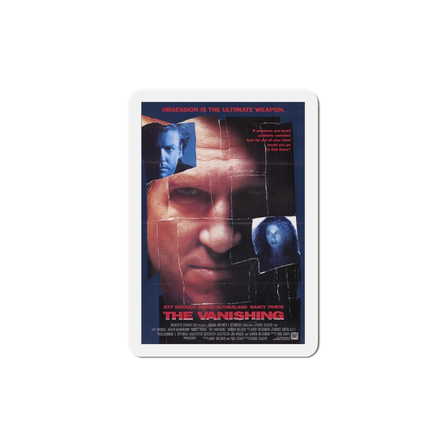 The Vanishing 1993 Movie Poster Die-Cut Magnet-6 Inch-The Sticker Space