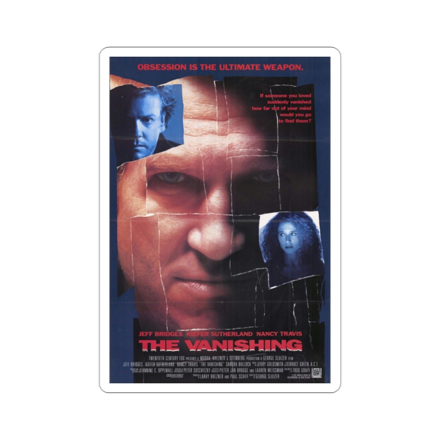 The Vanishing 1993 Movie Poster STICKER Vinyl Die-Cut Decal-2 Inch-The Sticker Space