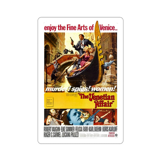The Venetian Affair 1967 Movie Poster STICKER Vinyl Die-Cut Decal-6 Inch-The Sticker Space