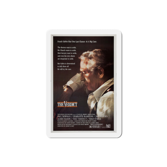 The Verdict 1982 Movie Poster Die-Cut Magnet-2" x 2"-The Sticker Space